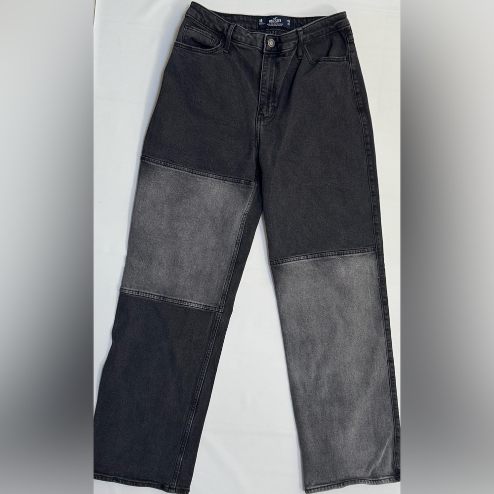 HOLLISTER Dark Gray Ultra High-Rise Dad Jeans Size 9 Reg 29Wx31L Exc!